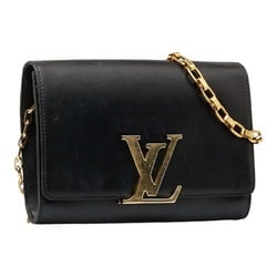 Louis Vuitton Pochette Louise MM Chain Shoulder Bag M41279 Noir Black Leather Women's LOUIS VUITTON
