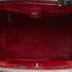 Prada Triangle Plate Handbag Shoulder Bag Red Leather Women's PRADA