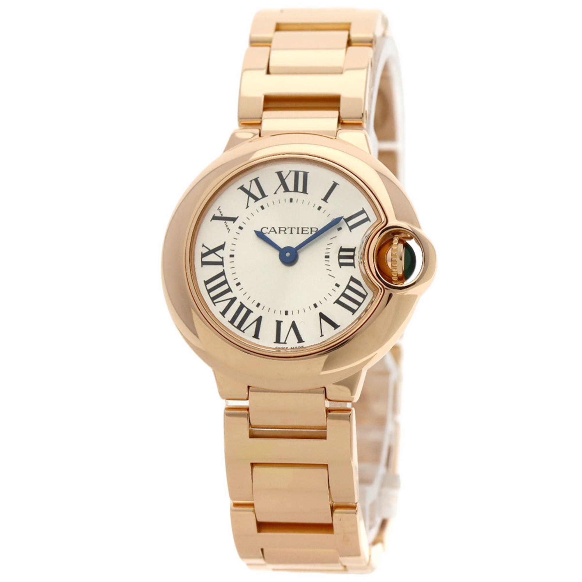 Cartier W69002Z2 Ballon Bleu 28mm Watch K18 Pink Gold K18PG Ladies CARTIER