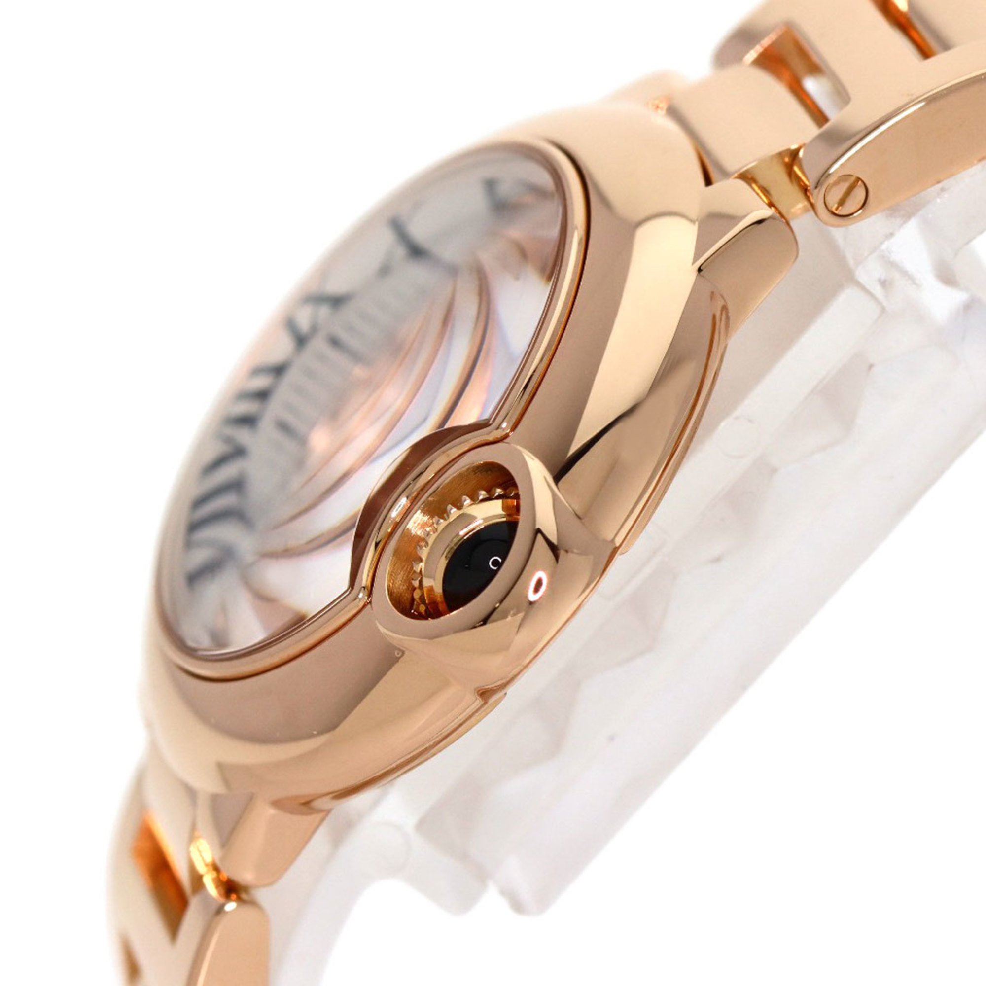 Cartier W69002Z2 Ballon Bleu 28mm Watch K18 Pink Gold K18PG Ladies CARTIER