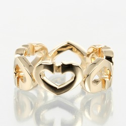 Cartier C Heart Size 11.5 Ring, K18 Yellow Gold, Diamond, Approx. 7.33g