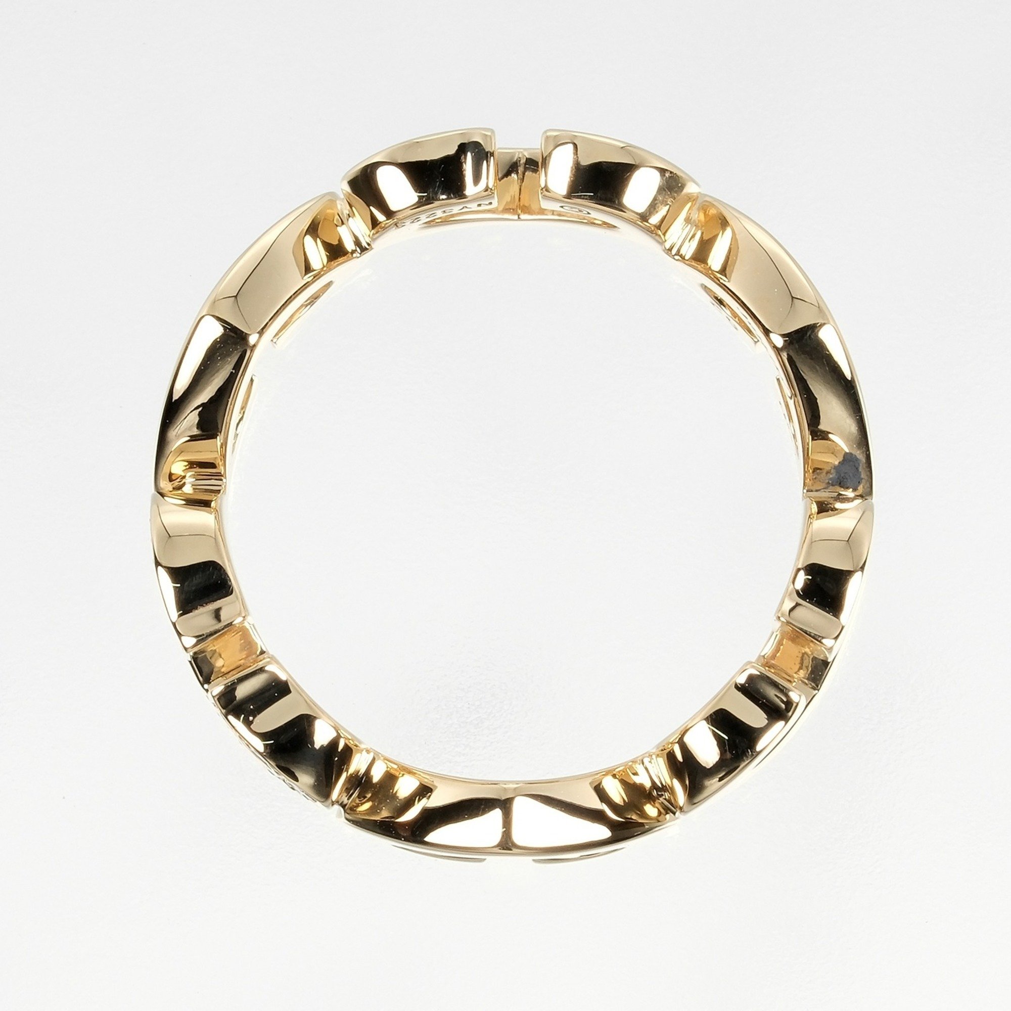 Cartier C Heart Size 11.5 Ring, K18 Yellow Gold, Diamond, Approx. 7.33g