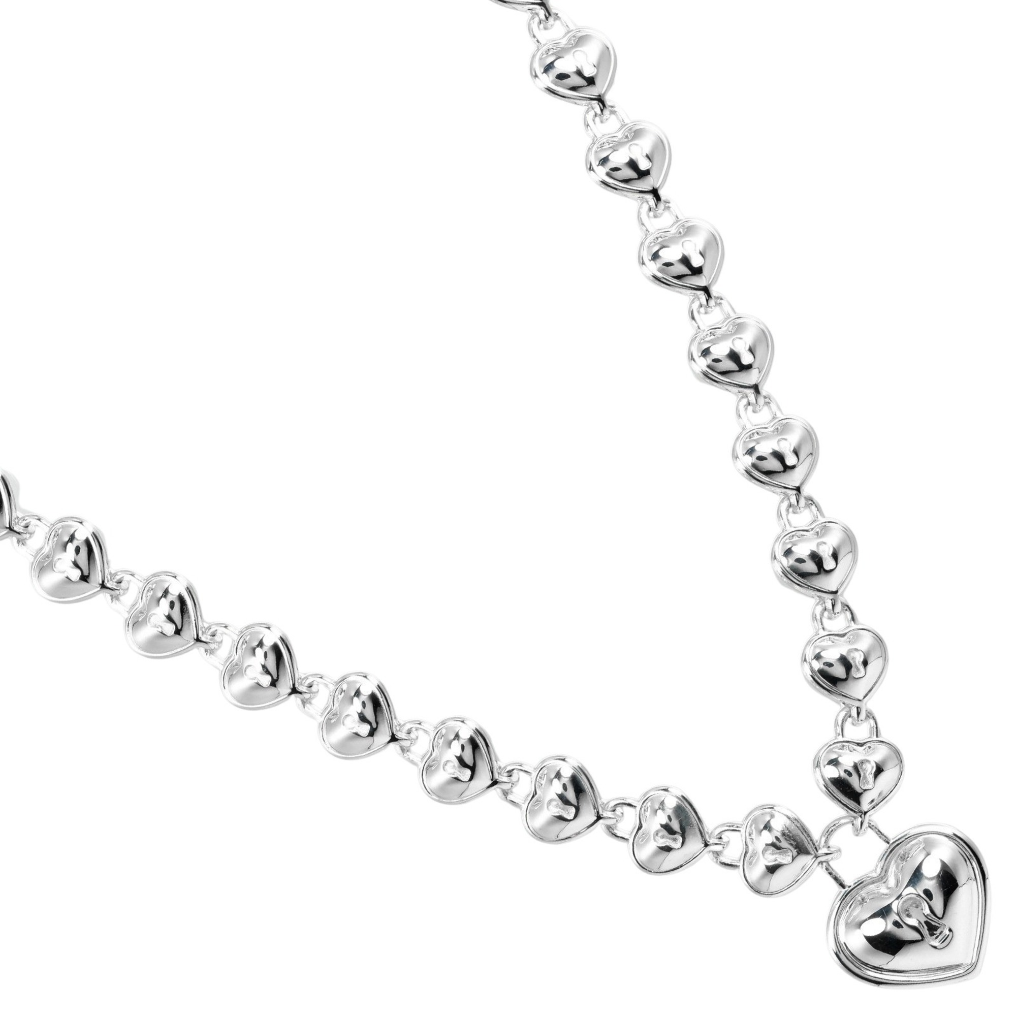 Tiffany & Co. Heart Lock Necklace, 925 Silver, approx. 35.01g