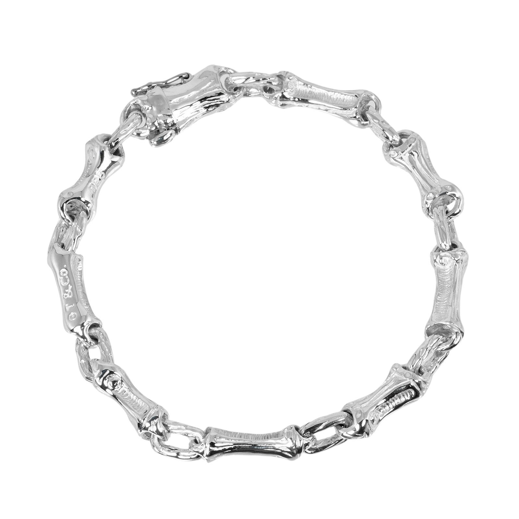 Tiffany & Co. Bamboo Chain Bracelet, 17cm wrist size, 925 silver, approx. 24.1g