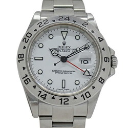 Rolex ROLEX Explorer II 16570 F serial number Men's watch Date Automatic AT Stainless steel SS Silver White Polished