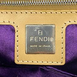 Fendi shoulder bag in beige leather for women