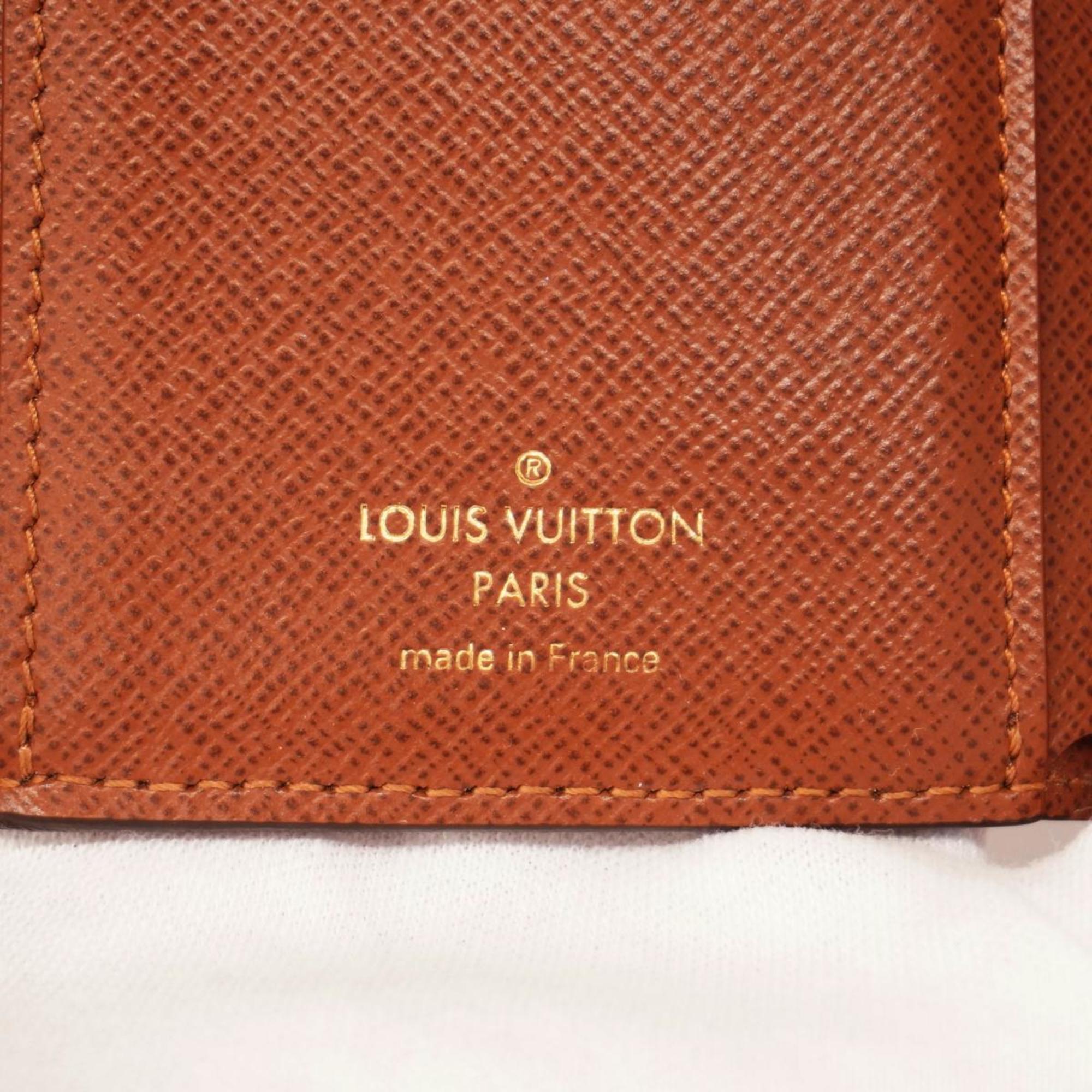 Louis Vuitton Tri-fold Wallet Monogram Portefeuille Victorine M62472 Brown Men's Women's
