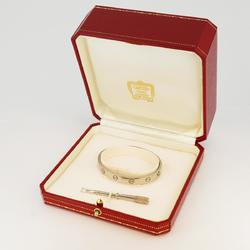 Cartier Bracelet Love K18WG White Gold Ladies