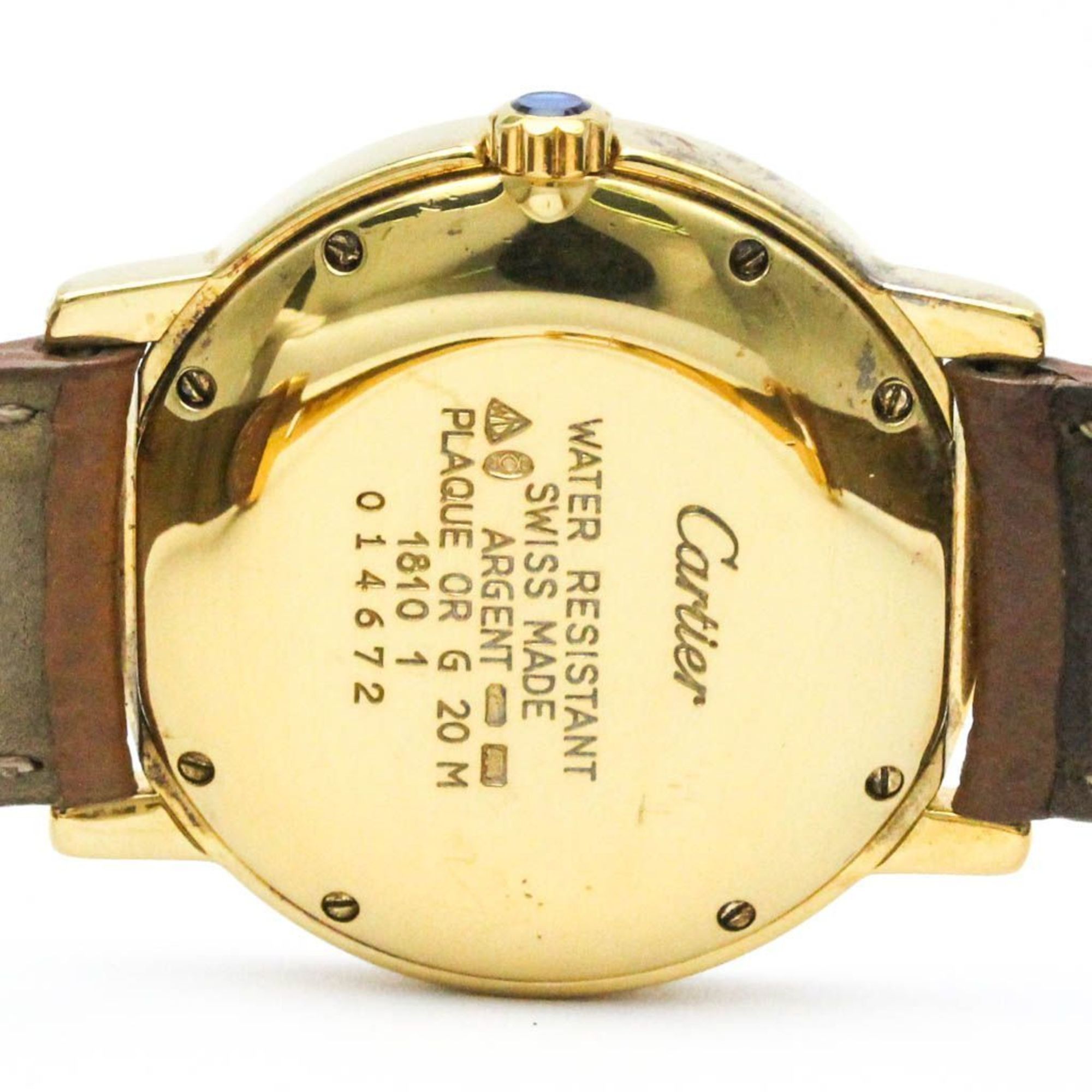 CARTIER Must Rondo Vermeil Gold Plated Steel Quartz Ladies Watch BF562537