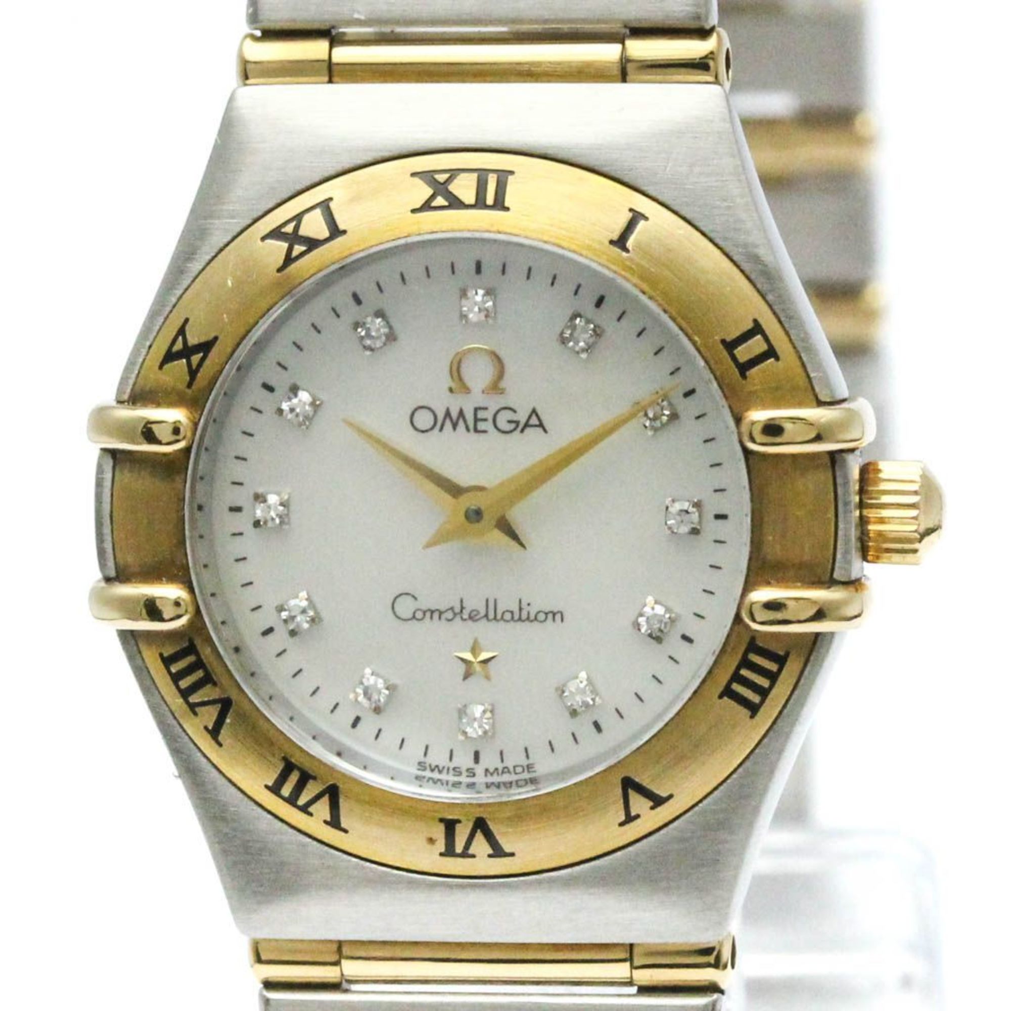 Polished OMEGA Constellation Diamond MOP Dial Quartz Watch 1272.75 BF569961