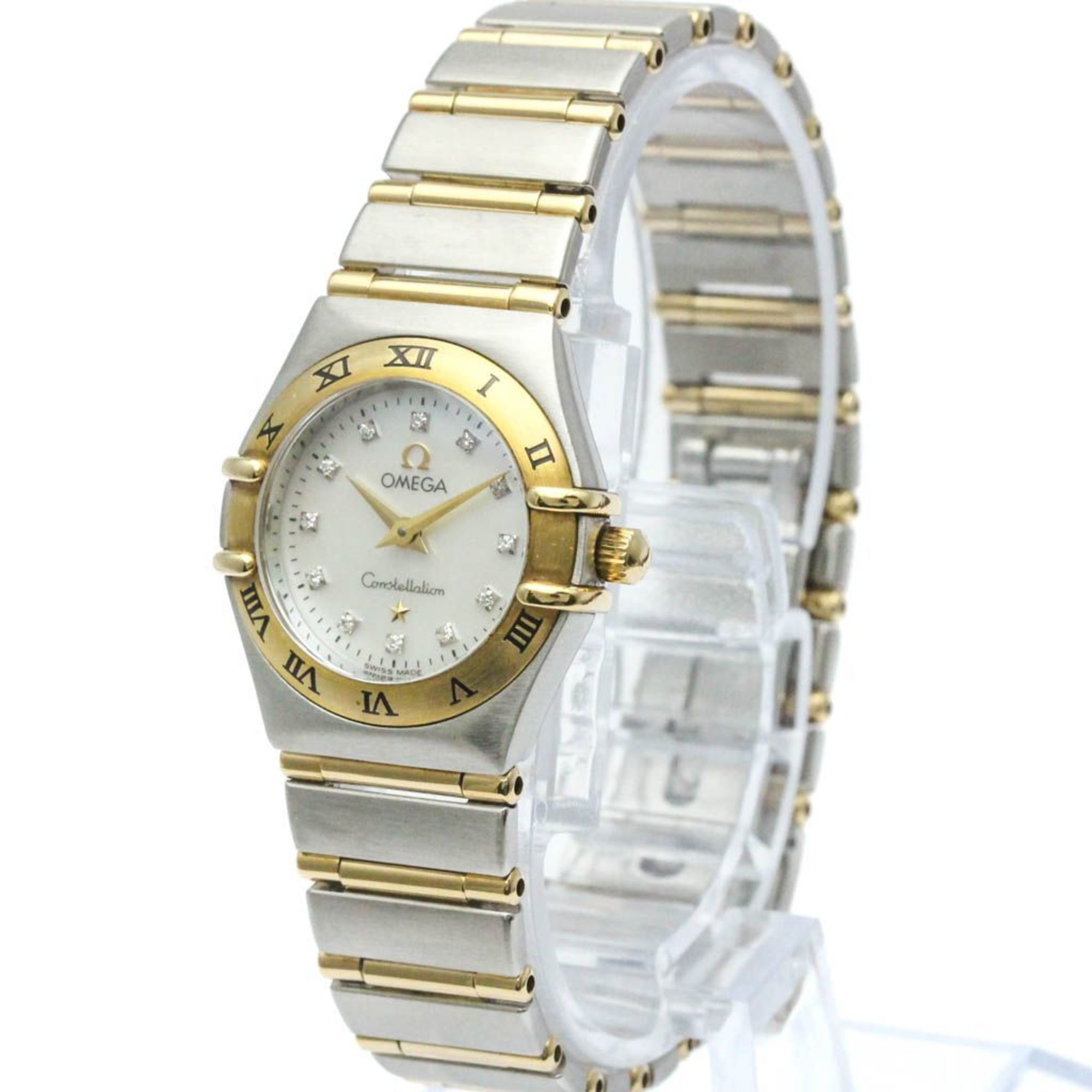 Polished OMEGA Constellation Diamond MOP Dial Quartz Watch 1272.75 BF569961