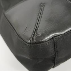 Prada tote bag nylon leather black women's