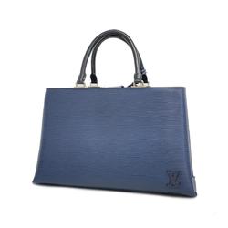 Louis Vuitton Handbag Epi Kleber MM M51328 Indigo Blue Black Ladies