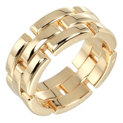 Cartier Maillon Panthere 3-row size 13 ring, K18 YG yellow gold, approx. 14.12g