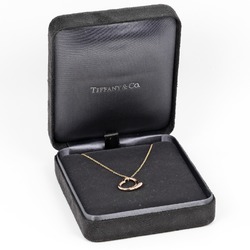 Tiffany & Co. Heart Necklace, K18PG, Pink Gold, 5P, Diamond, Approx. 4.3g