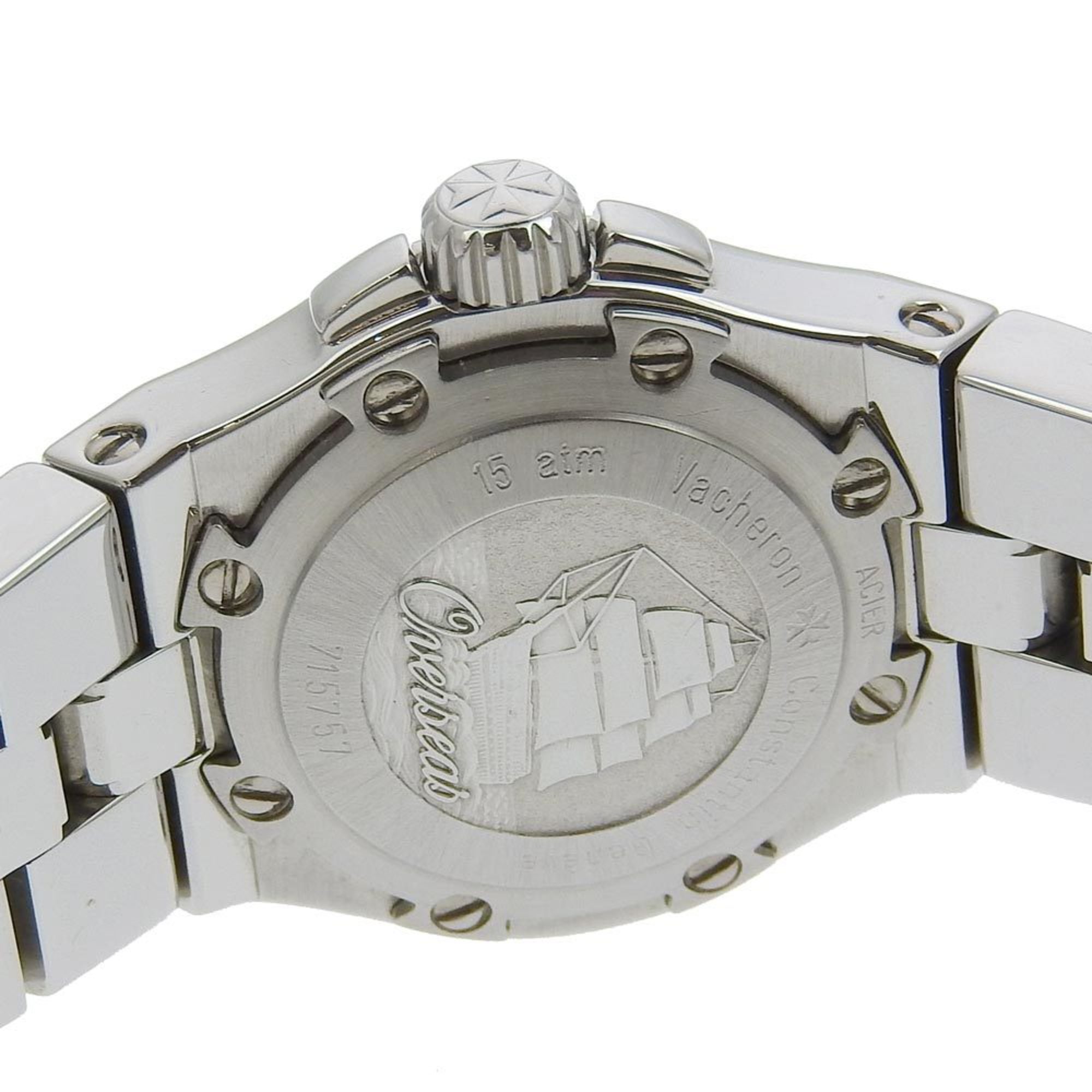 Vacheron Constantin Overseas Watch 16050/423A Stainless Steel Quartz Analog Display Silver Dial Ladies