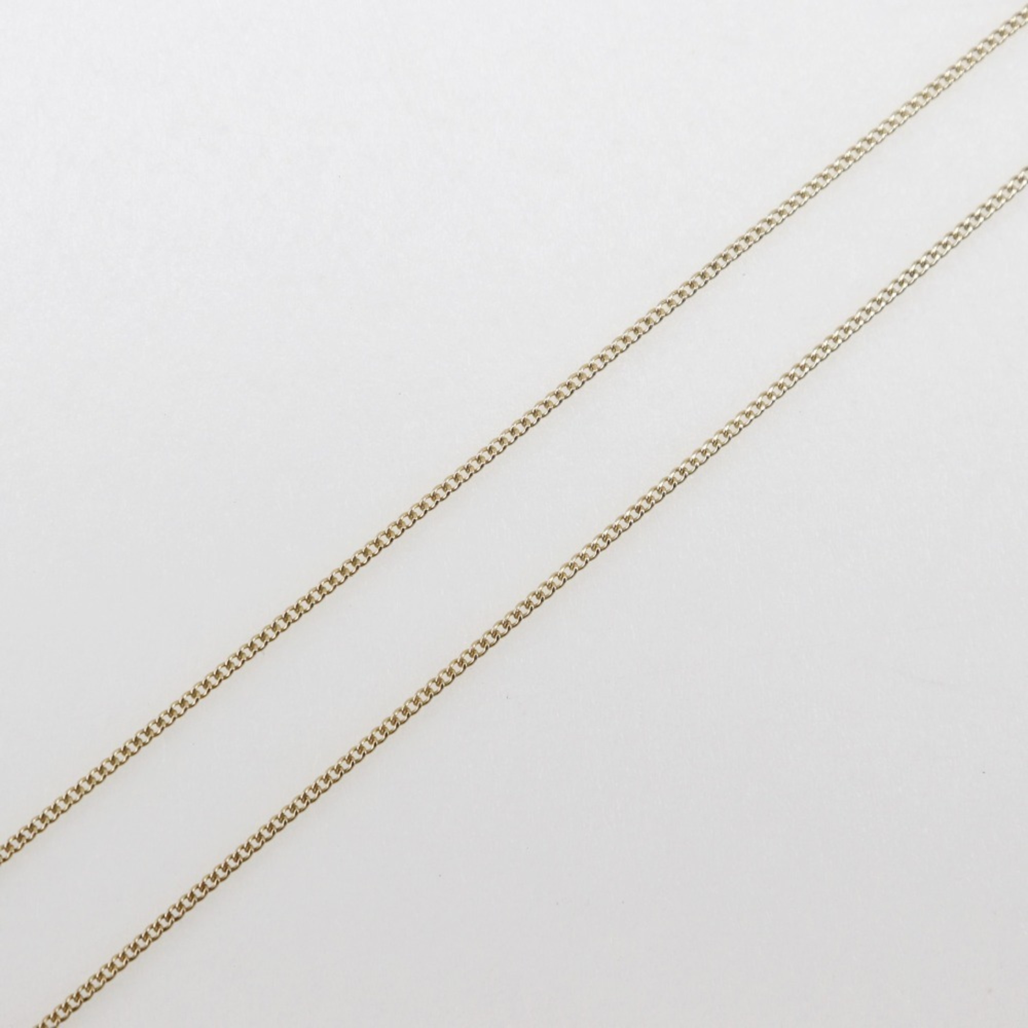 Tiffany & Co. Chain Cross Heart Necklace, K18 Yellow Gold x Rhodochrosite, approx. 3.6g, Heart, Women's