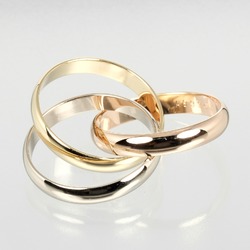 Cartier Trinity Ring, size 11.5, K18 gold, YG, PG, WG, approx. 7.75g