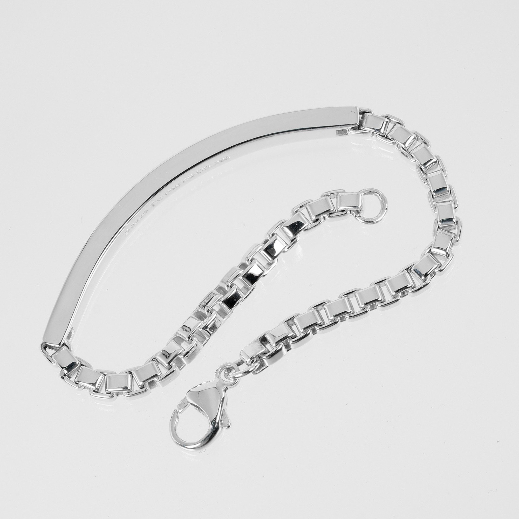 Tiffany & Co. Venetian ID bracelet, wrist size 16.5cm, 925 silver, approx. 19.31g