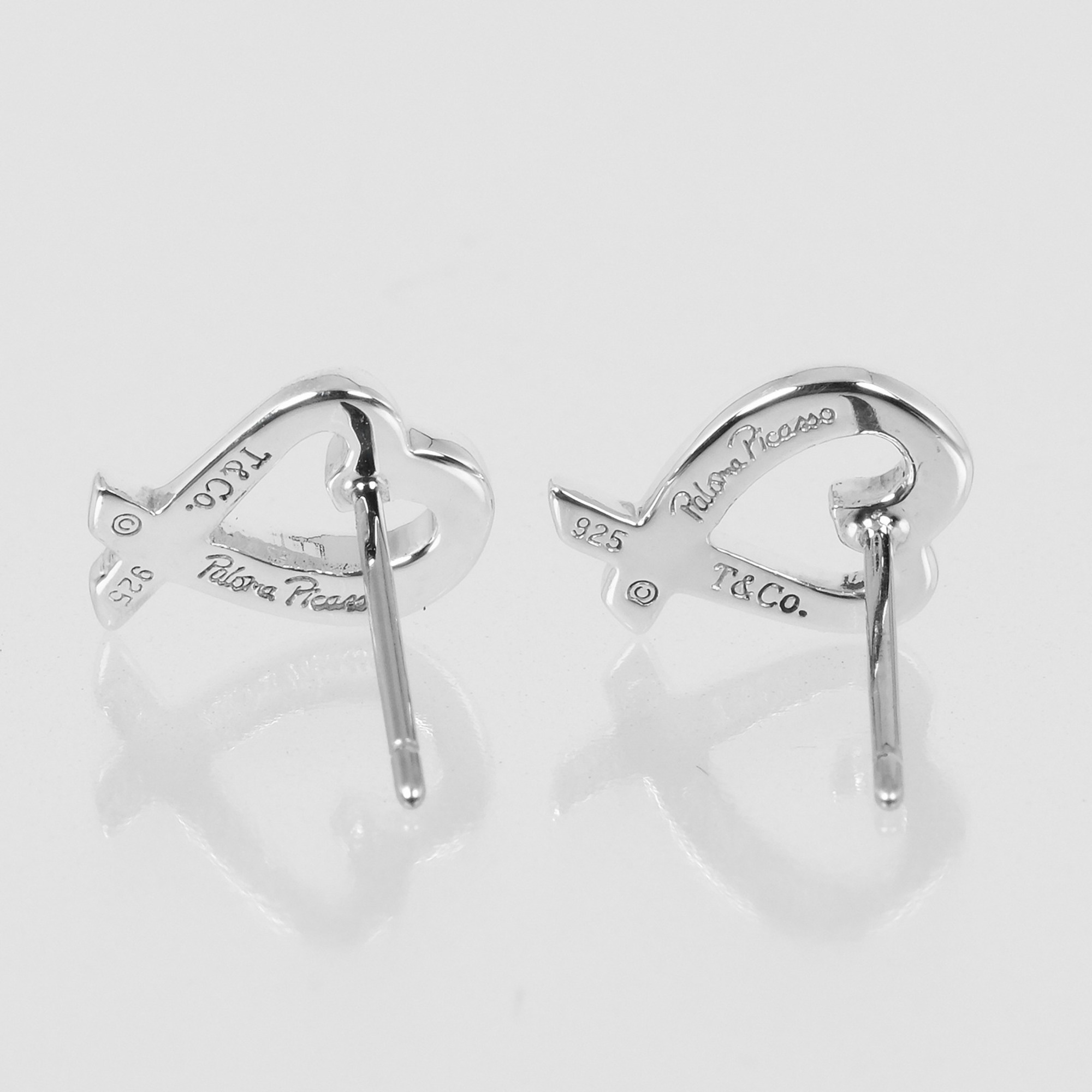 Tiffany & Co. Loving Heart Earrings, 925 Silver, approx. 1.58g