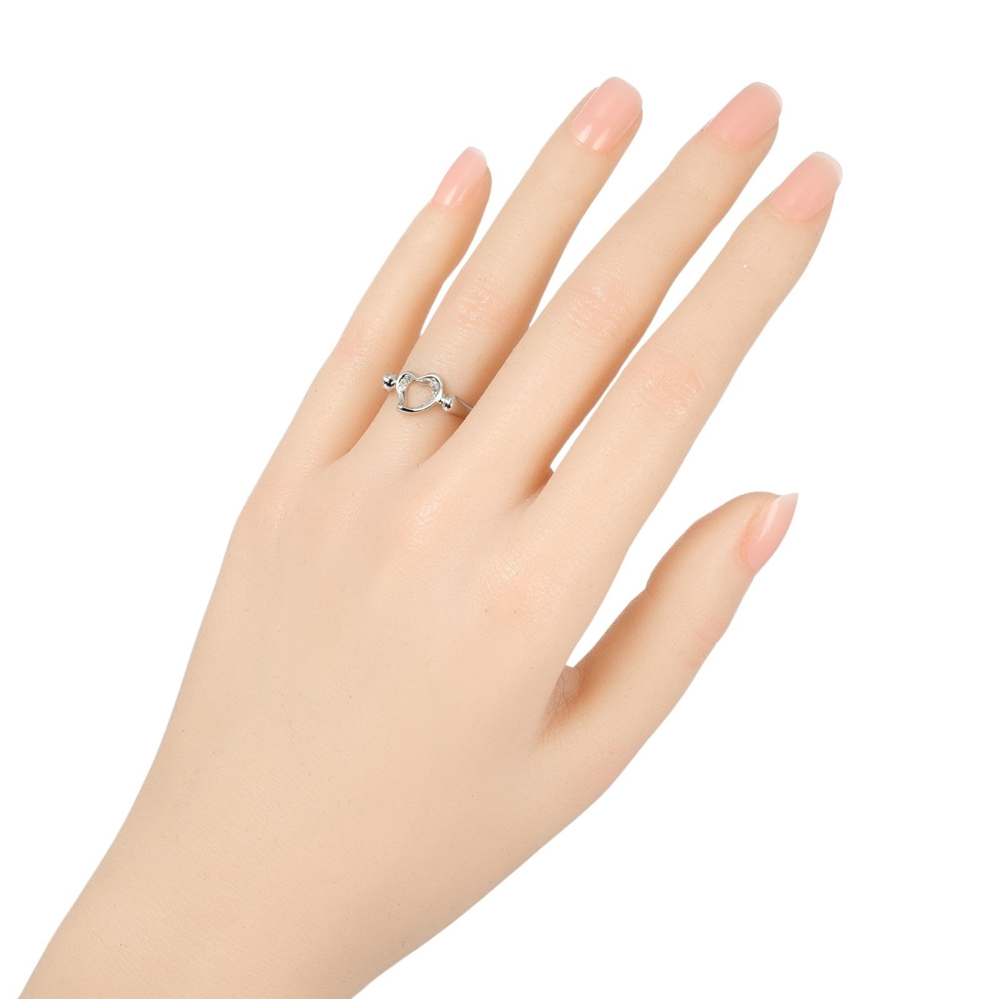 Tiffany & Co. Heart Ring, Size 7, Pt950 Platinum, Diamond, Approx. 5.58g