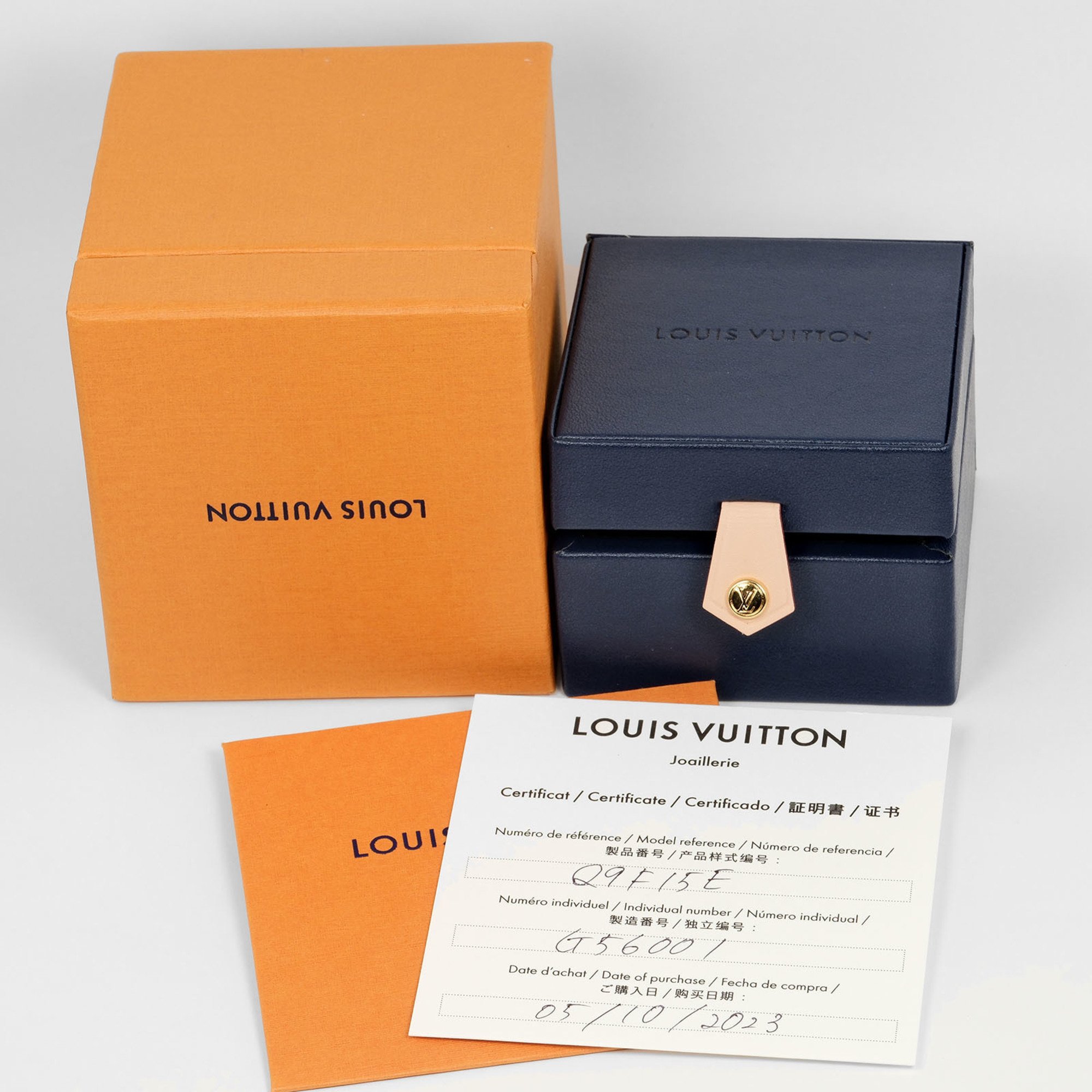 Louis Vuitton Monogram Idylle size 11 Ring Q9F15H K18 Gold Diamond YG PG WG LOUIS VUITTON