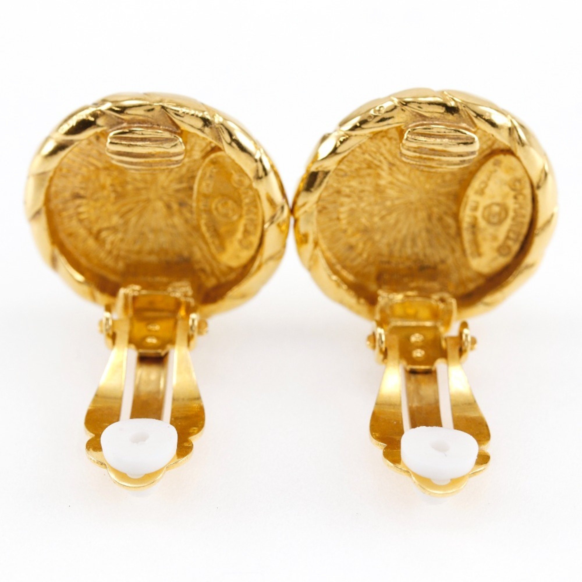 CHANEL Earrings, Gold Plated, 2398, Approx. 17.2g, Women's