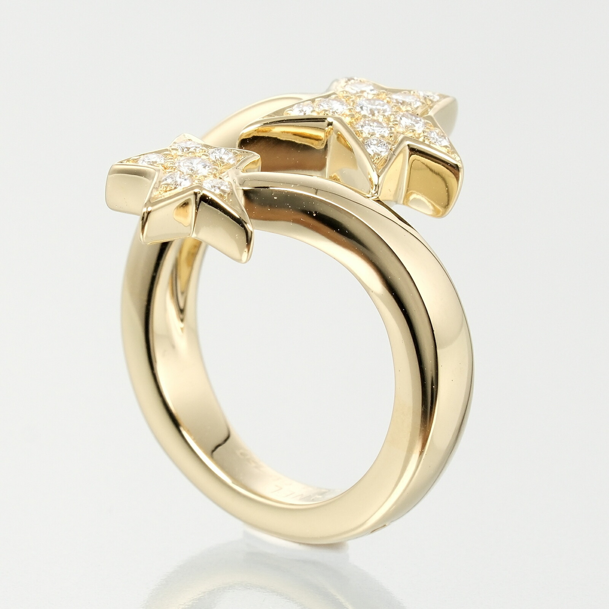 CHANEL Comet size 11 ring, K18YG yellow gold, diamond