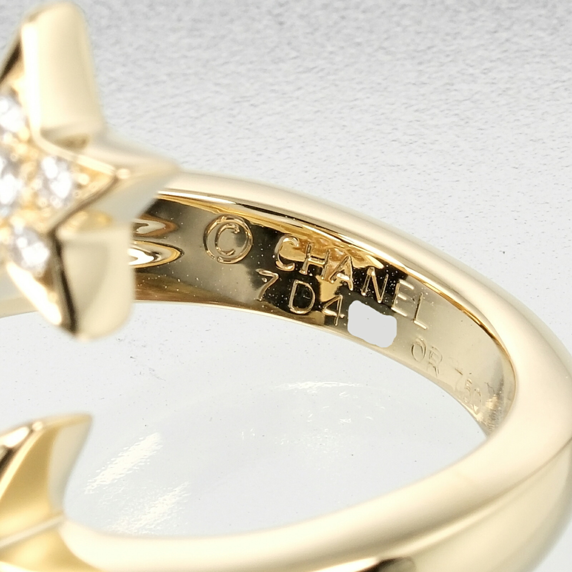 CHANEL Comet size 11 ring, K18YG yellow gold, diamond