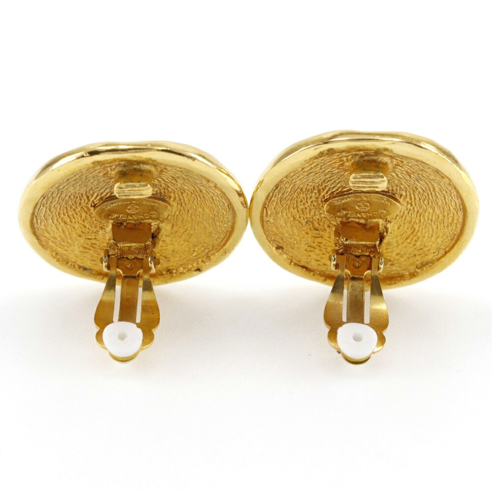 CHANEL 31 RUE CAMBON Earrings, Gold Plated, Approx. 26.4g, CAMBON, Women's, T142024966