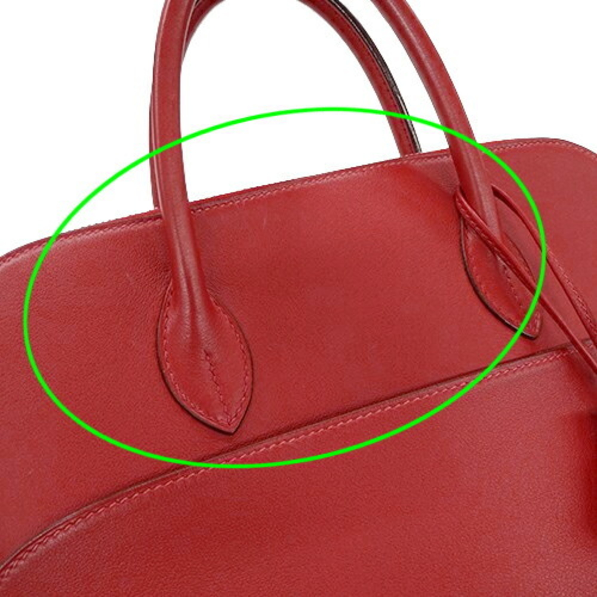 Hermes HERMES Bag Women's Handbag Bolide 1923 Veau Swift Rouge Garance Red □I Engraved