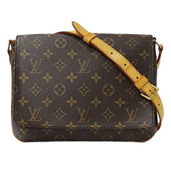 Louis Vuitton LOUIS VUITTON Bag Monogram Women's Shoulder Musette Tango Long M51388 Brown Compact