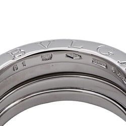 BVLGARI Ring for Women and Men, 750WG B-zero1, White Gold, 3 Bands, #51, Size 11, Polished