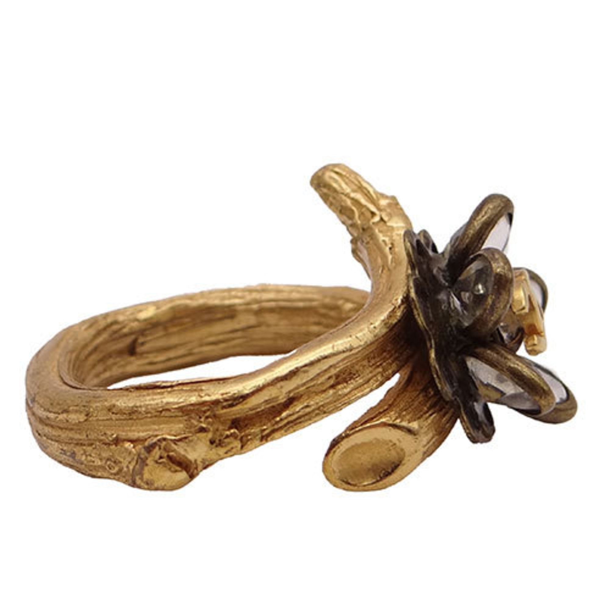 Chanel CHANEL Ring Women's Flower Gold Approx. Size 13