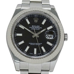 Rolex ROLEX Datejust II 116334 Random Number Men's Watch Automatic AT Stainless Steel SS White Gold WG Silver Black Polished