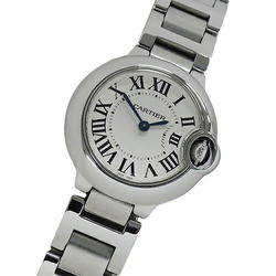 Cartier Women's Watch Ballon Bleu SM Quartz Stainless Steel SS W69010Z4 Silver Round Polished