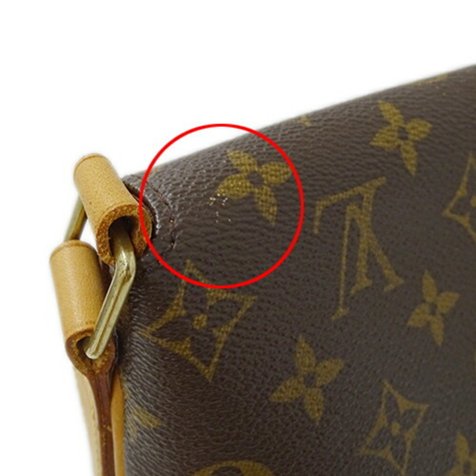 Louis Vuitton LOUIS VUITTON Bag Monogram Women's Shoulder Musette M51256 Brown