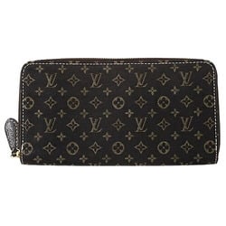 Louis Vuitton LOUIS VUITTON Wallet Monogram Idylle Women's Long Zippy Fuzan M63009 Dark Brown Round