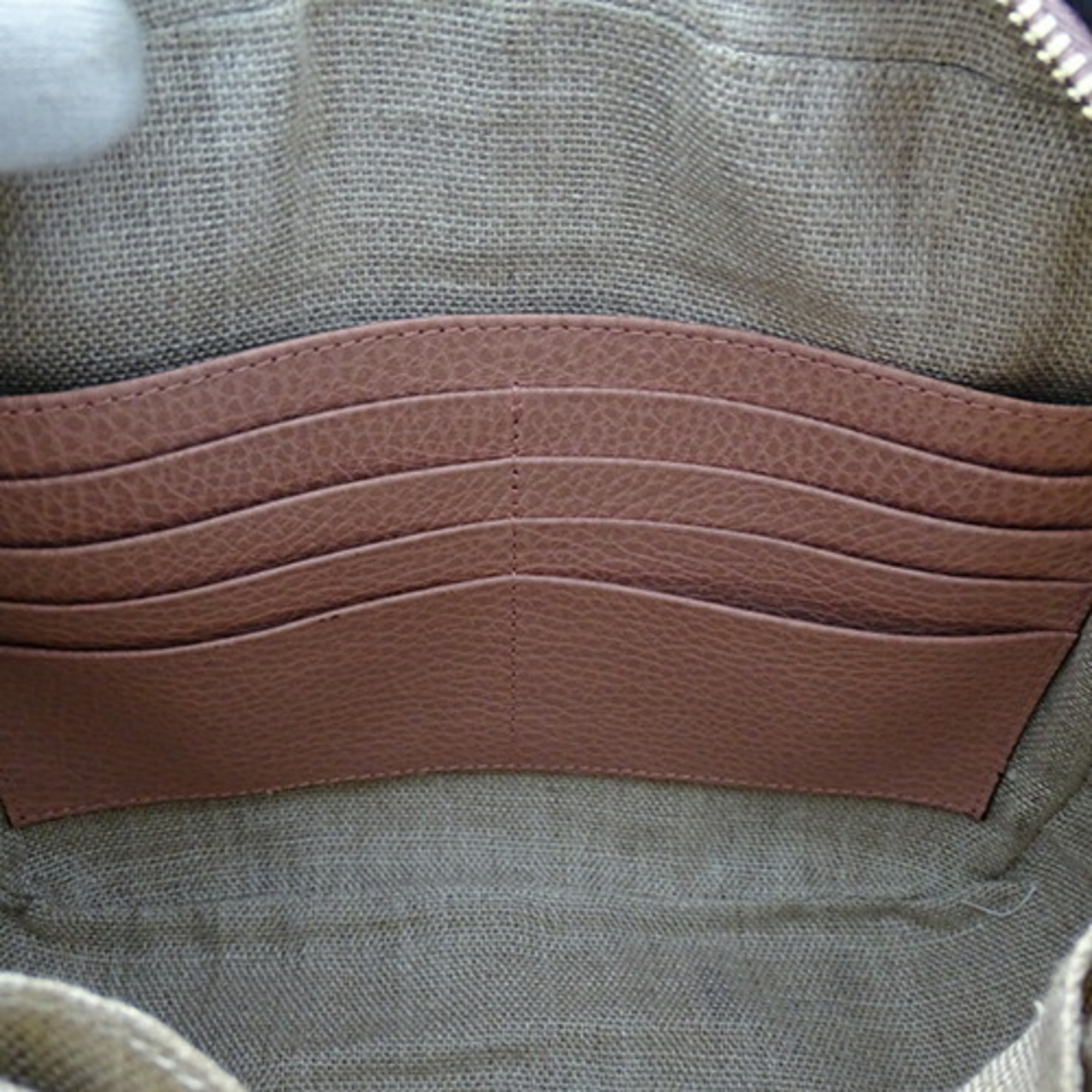 GUCCI Women's Shoulder Bag GG Canvas Beige Pink 449413