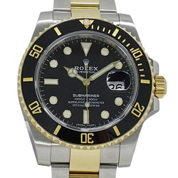 Rolex ROLEX Submariner Date 116613LN Random Number Men's Watch Automatic AT Stainless Steel SS Gold YG Combination Black Polished