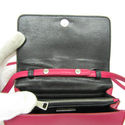 Prada BT1031 Women's Leather Shoulder Bag Peonia