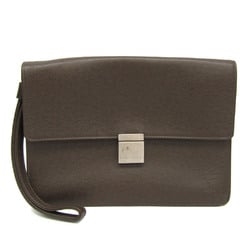 Louis Vuitton Taiga Pochette Selenga M30788 Men's Clutch Bag Grizzly
