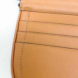Loewe HEEL POUCH SMALL Women's Leather Shoulder Bag Brown