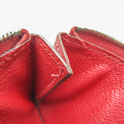 Hermes Clarisse PM Women,Men Chevre Leather Coin Purse/coin Case Red Color