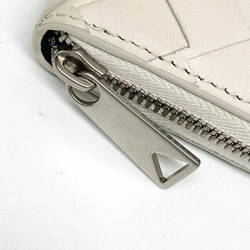 Bottega Veneta Intrecciato Women,Men Leather Long Wallet (bi-fold) White