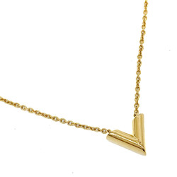 Louis Vuitton Essential V M61083 Gold Plating Men,Women Fashion Pendant Necklace (Gold)
