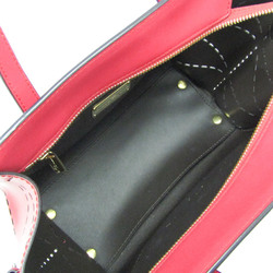 Salvatore Ferragamo Gancini 21 G497 Women's Leather Handbag,Shoulder Bag Pink Red