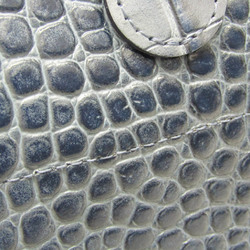 Longchamp ROSEAU Women's Leather Tote Bag Light Blue Gray