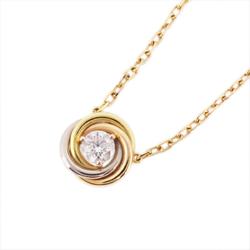 Cartier Necklace Trinity 1PD Diamond K18YG Yellow Gold K18WG White K18PG Pink Women's