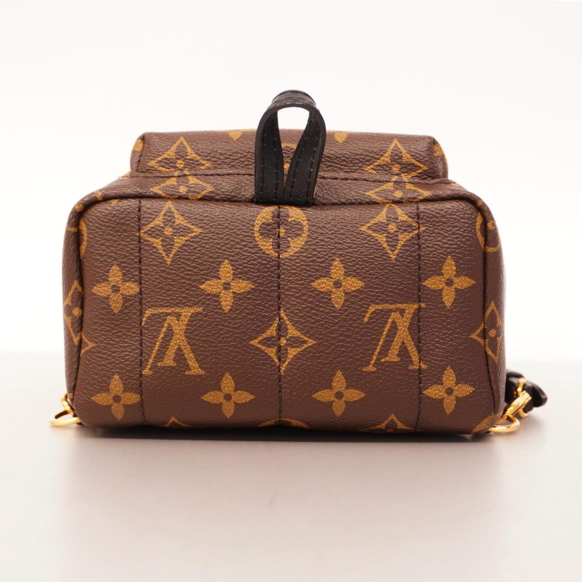 Louis Vuitton Backpack Monogram Palm Springs MINI M44873 Brown Women's